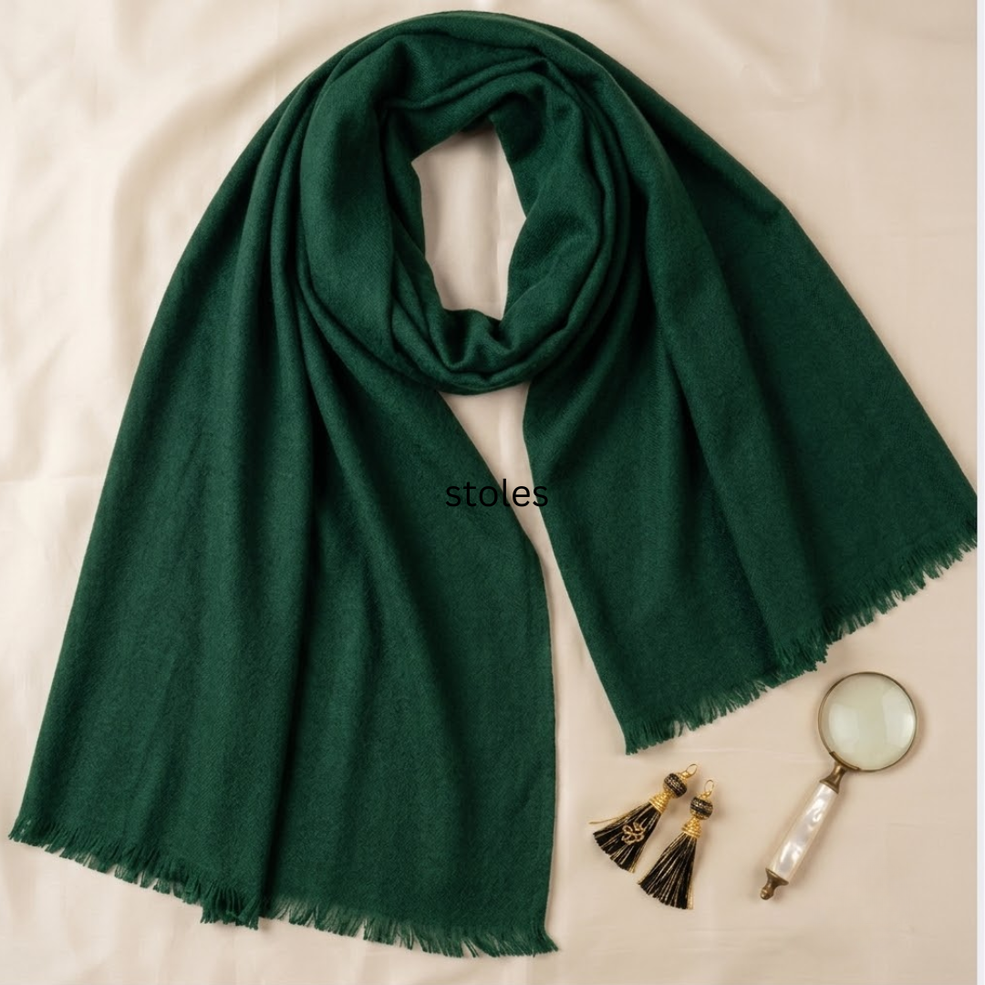 Dark Green Shaded Stole