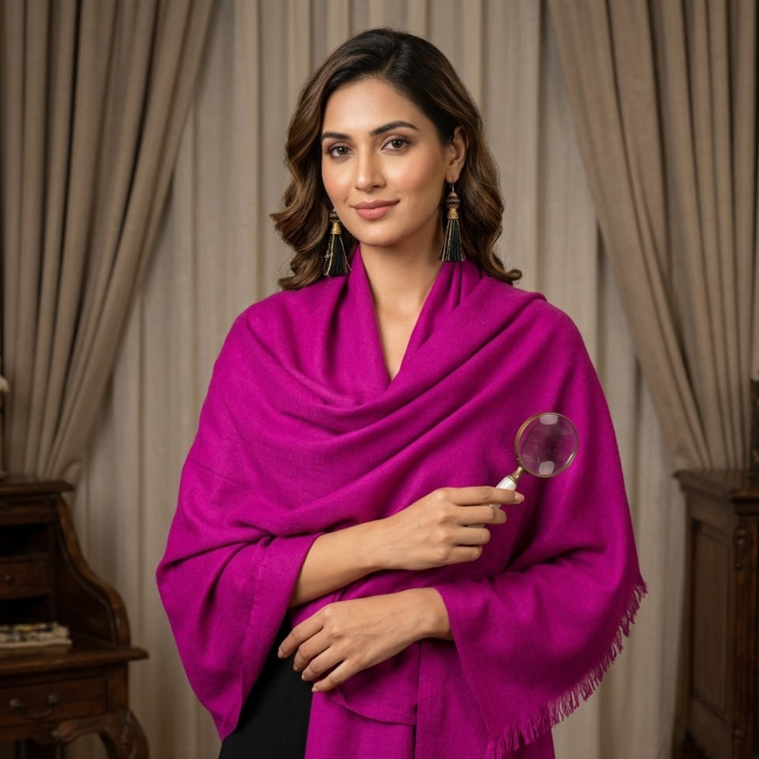 Fushia Shaded Stole