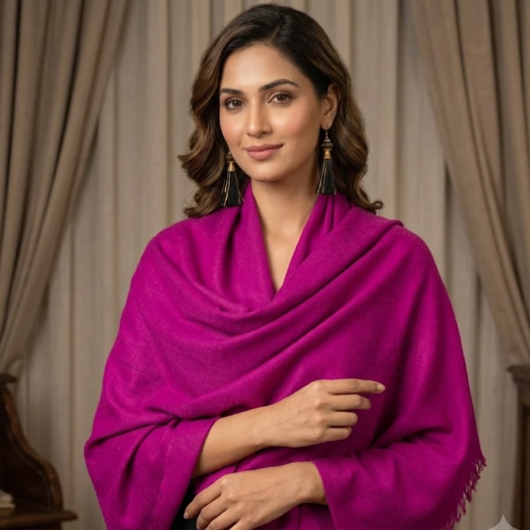 Fushia Shaded Stole