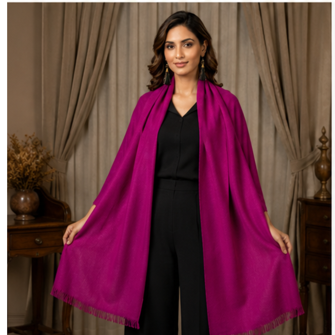Fushia Shaded Stole