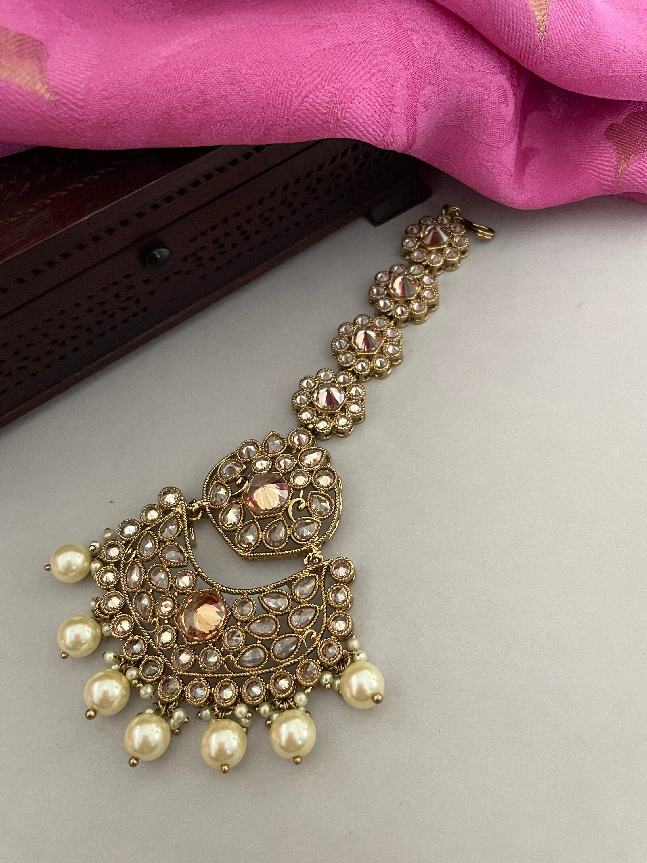 Gold Choker Bridal Necklace Set