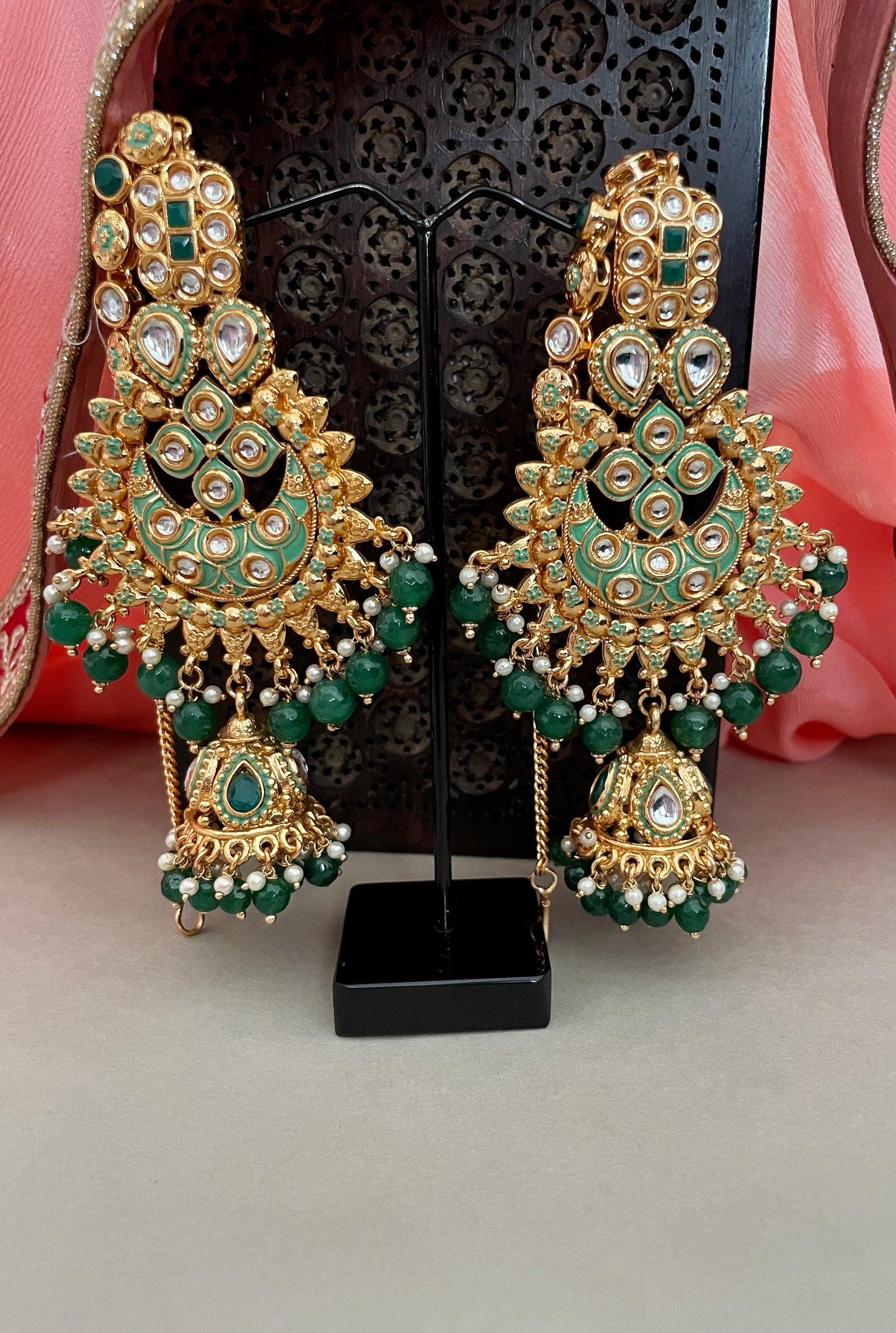Green Kundan Bridal Necklace Set
