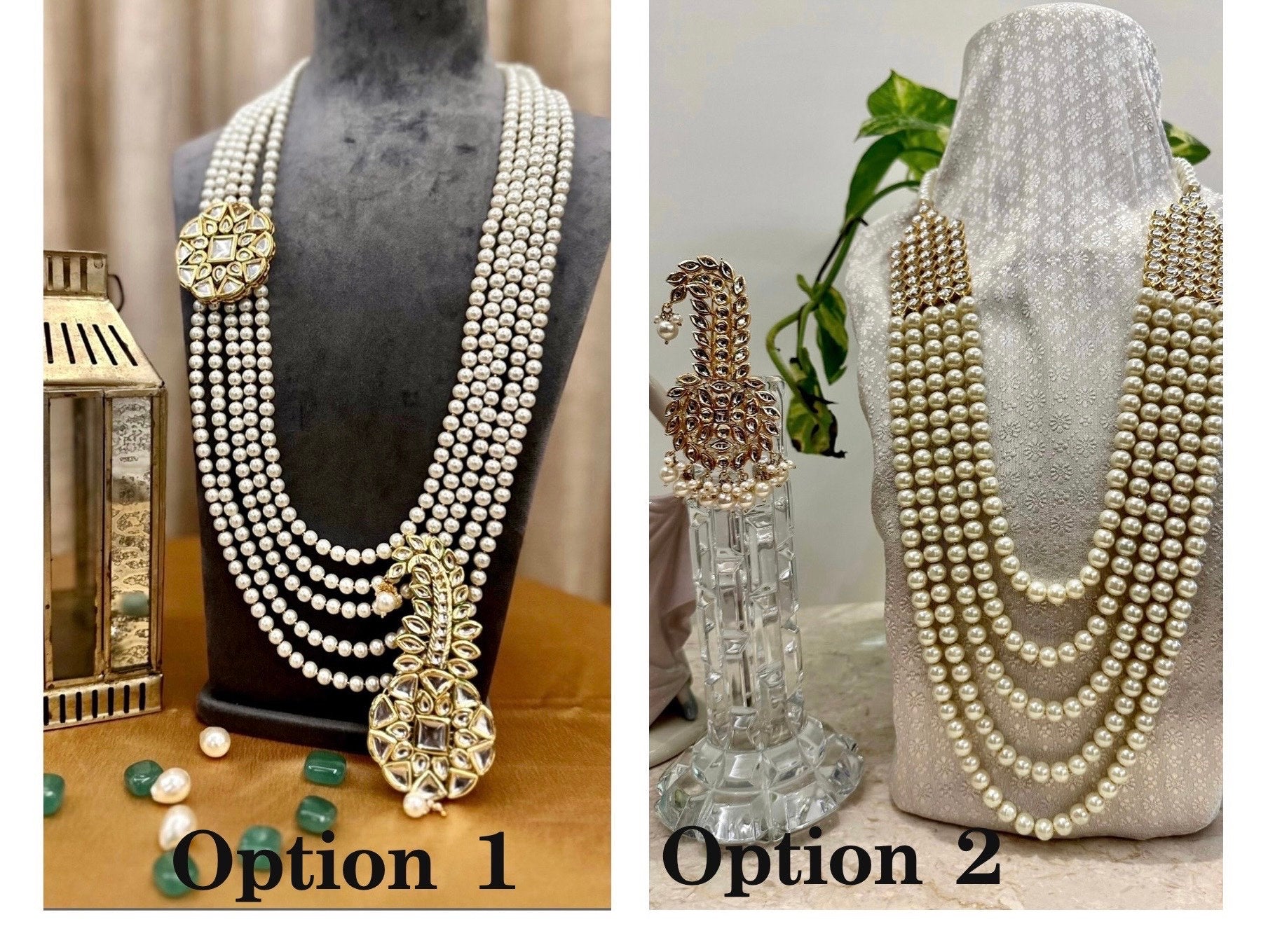 Kundan Groom Mala and Kalgi Set