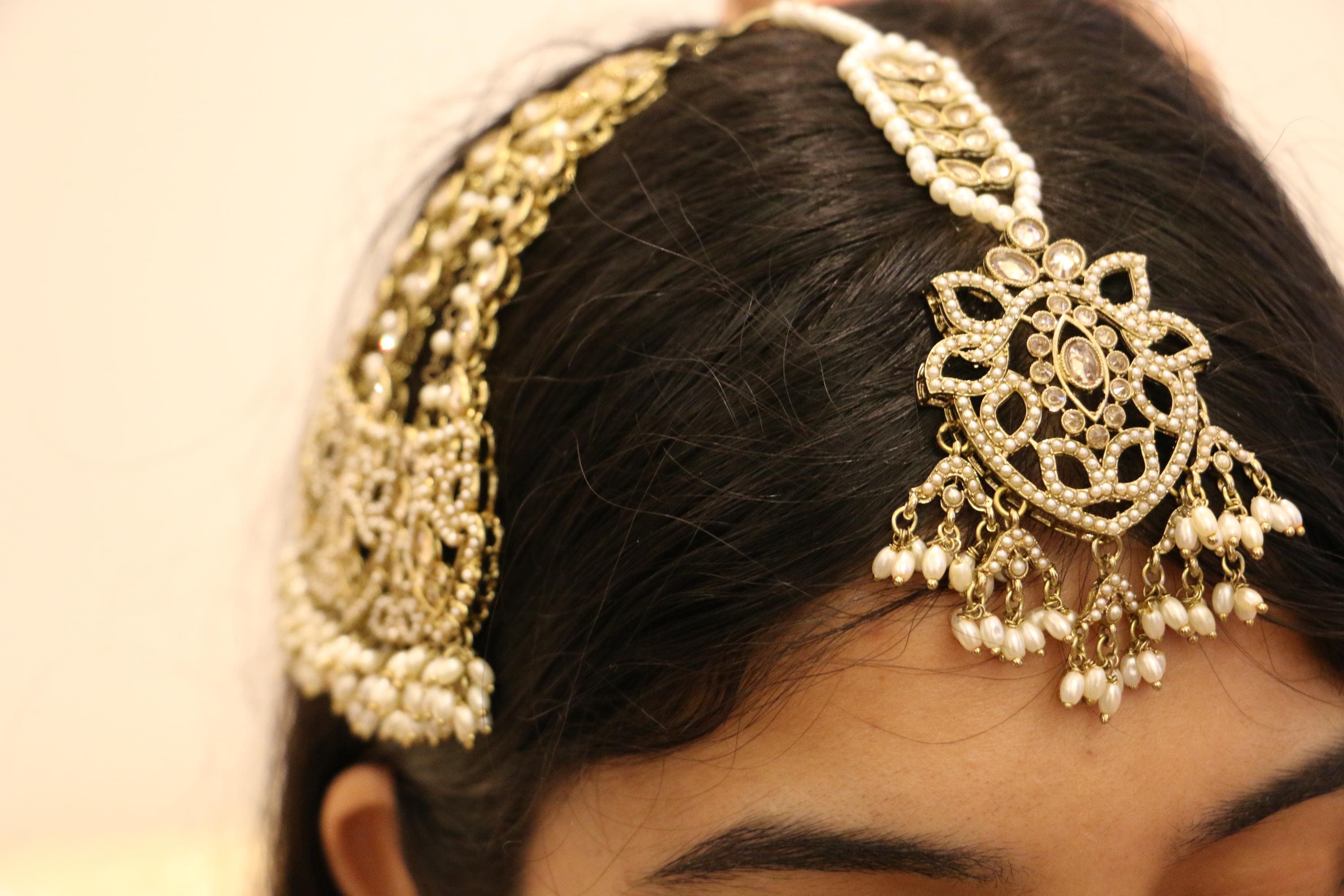 Antique Gold Polki Bridal Necklace Set