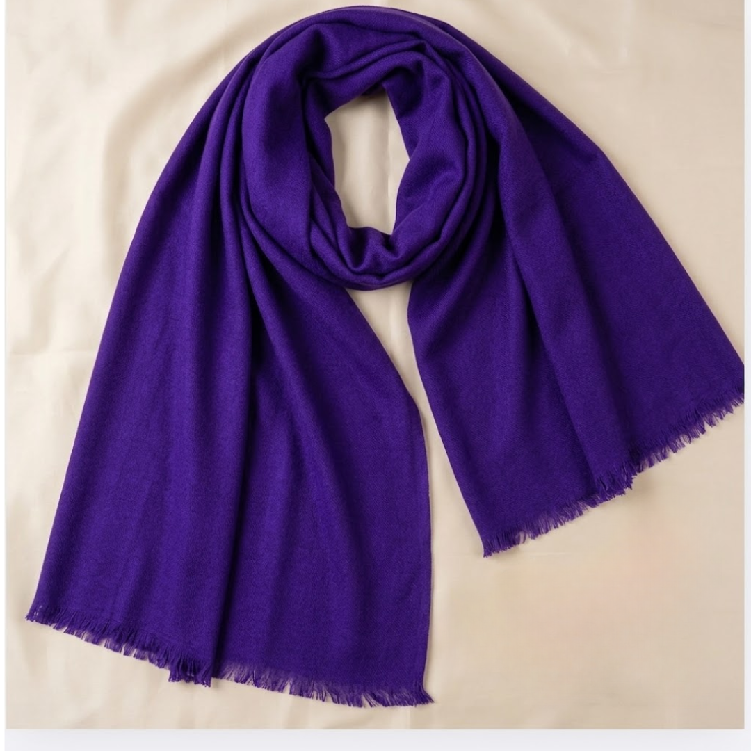 Purple Plain Stole