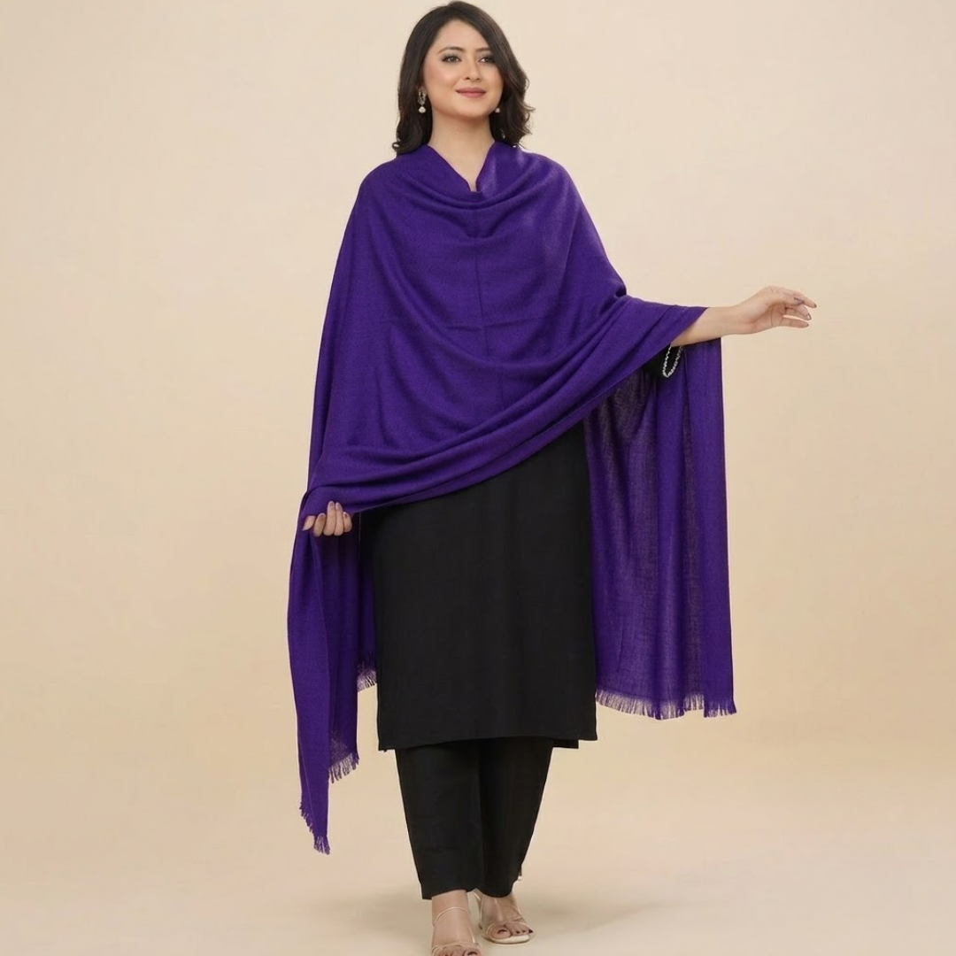 Purple Plain Stole