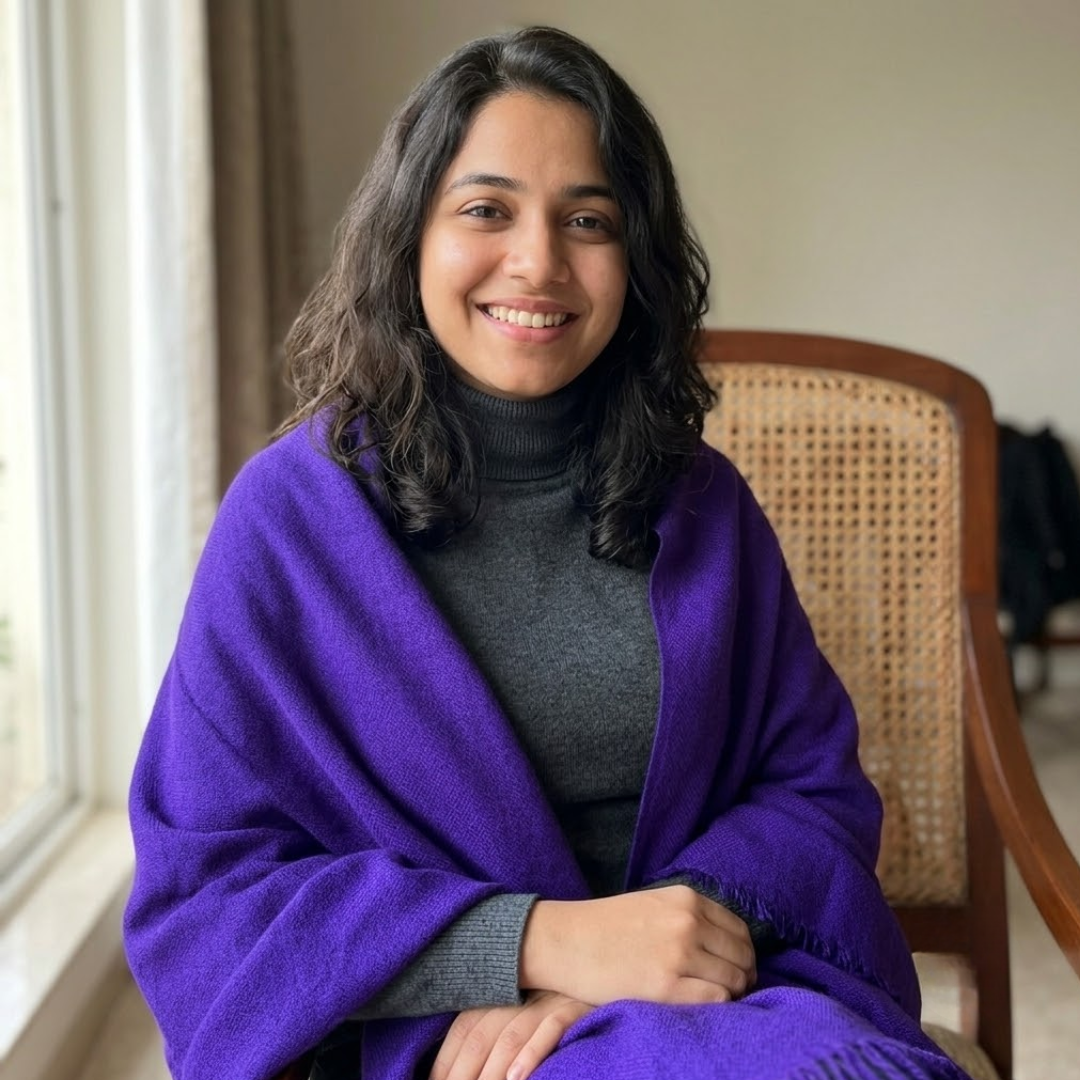 Purple Plain Stole