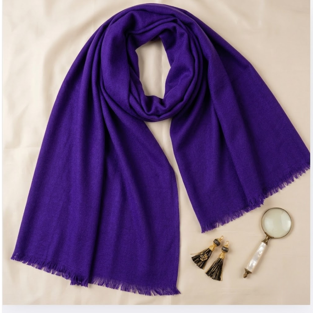 Purple Plain Stole