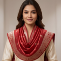 Pure Red Banarsi Dupatta