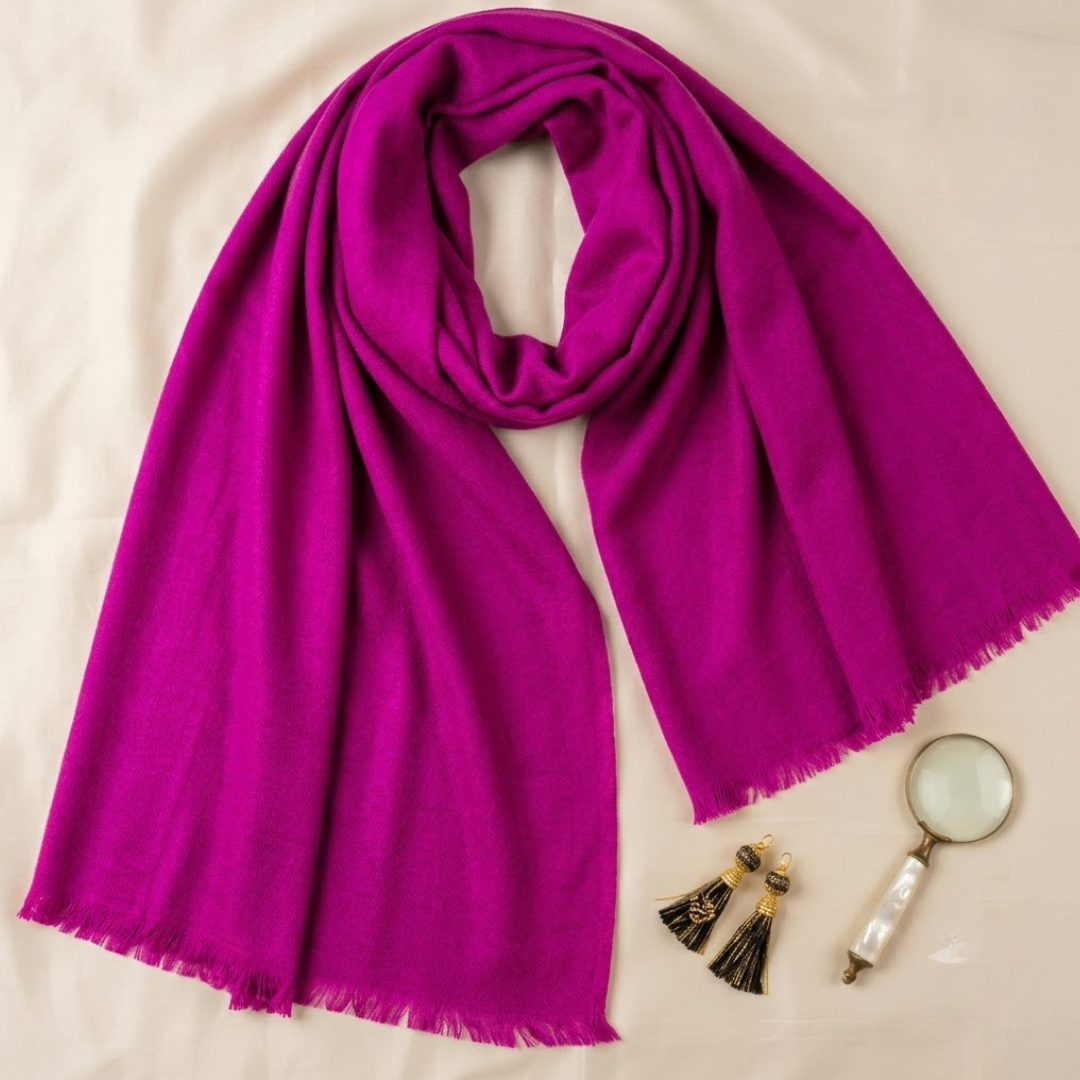 Fushia Shaded Stole