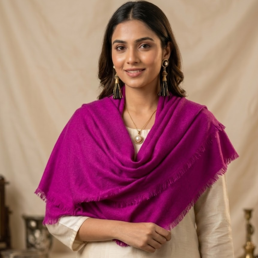 Fushia Shaded Stole