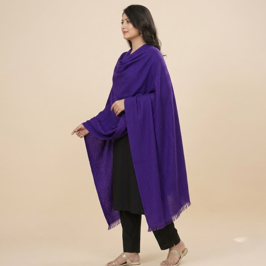 Purple Plain Stole