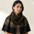 Black Jamavar Stole