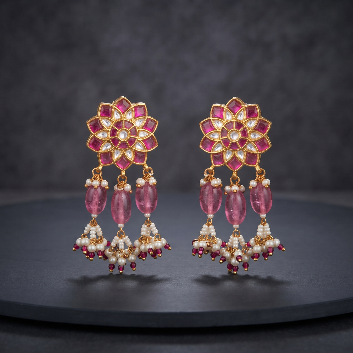 Rani Kundan Earrings – Traditional Indian Ethnic Jewellery