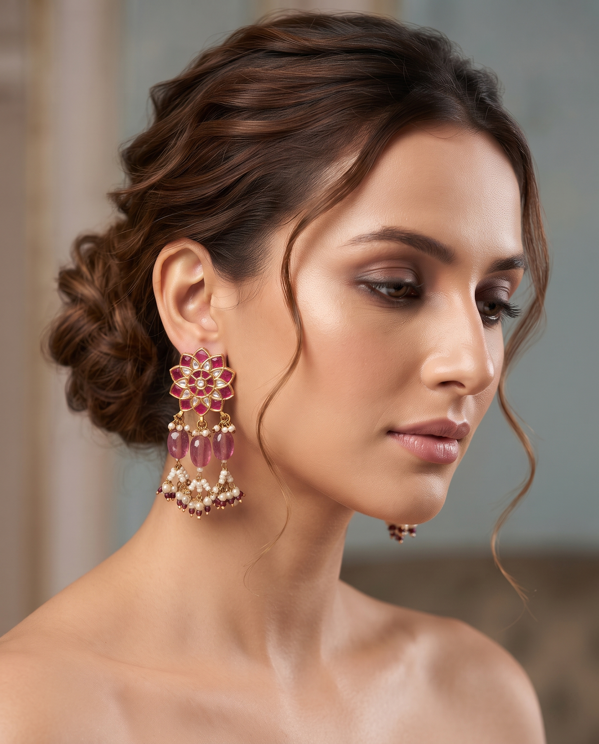 Rani Kundan Earrings – Traditional Indian Ethnic Jewellery