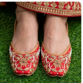 Red Embroidered Jutti (Ishq)