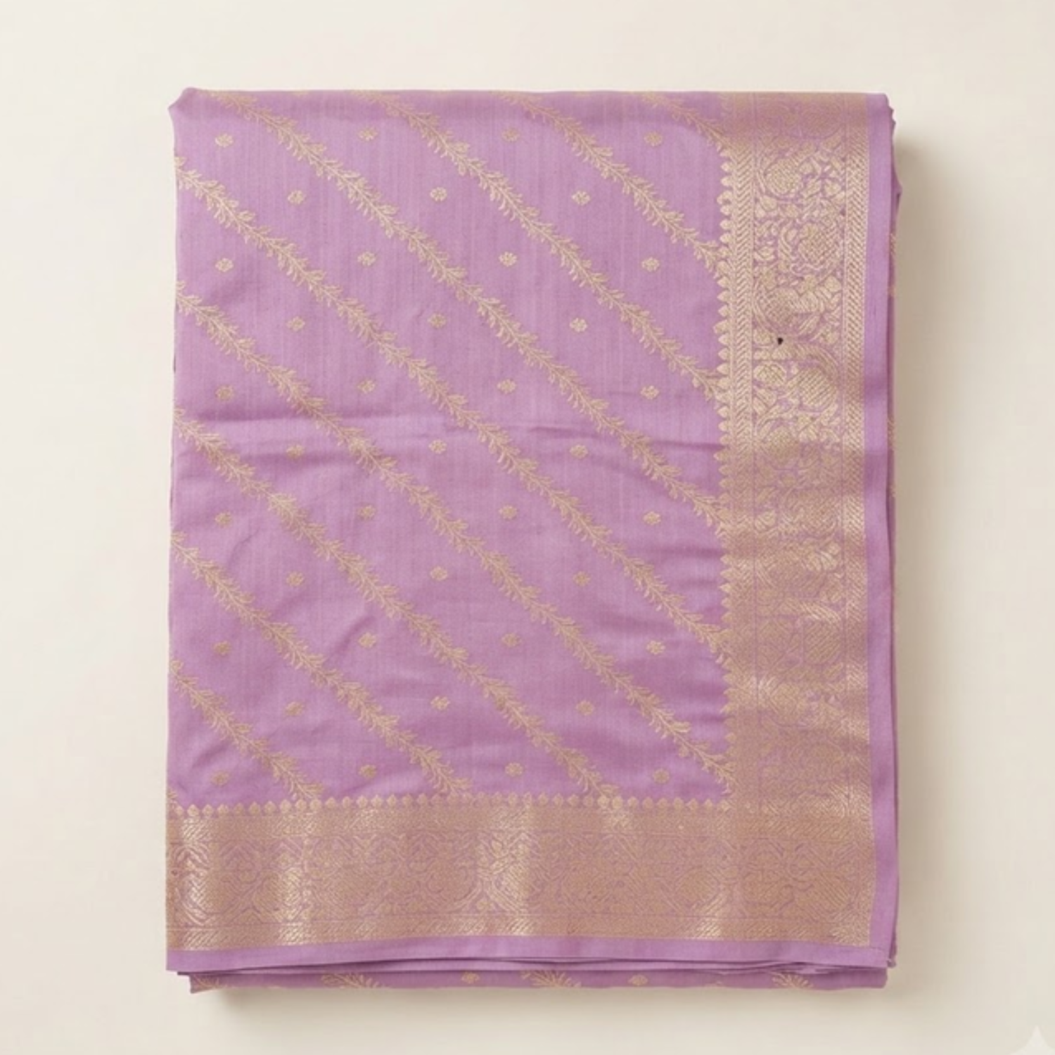 Onion Pink Mango Silk Saree