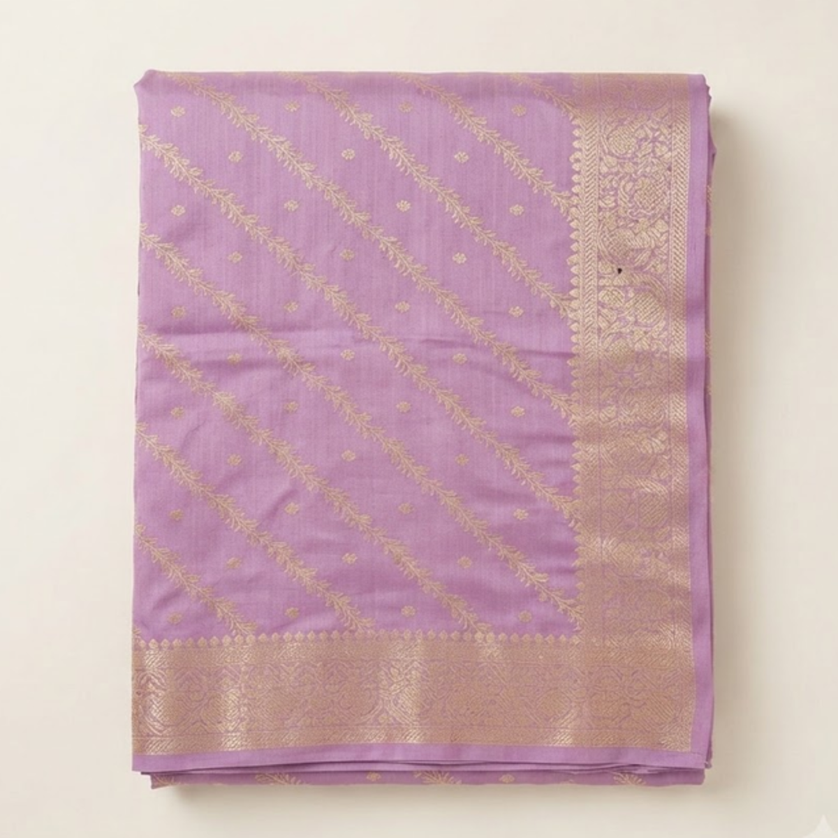 Onion Pink Mango Silk Saree