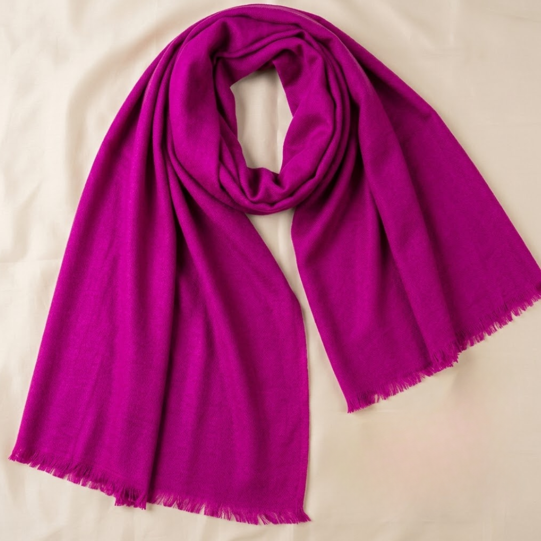 Fushia Shaded Stole