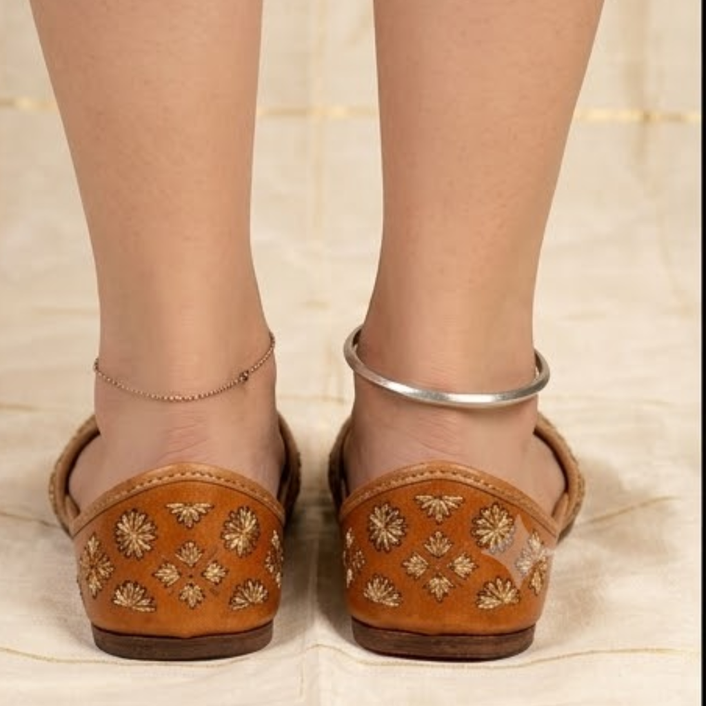Brown Embroidered Jutti (Classic)