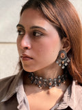 Victorian Quartz Polki Choker Jewellery Set