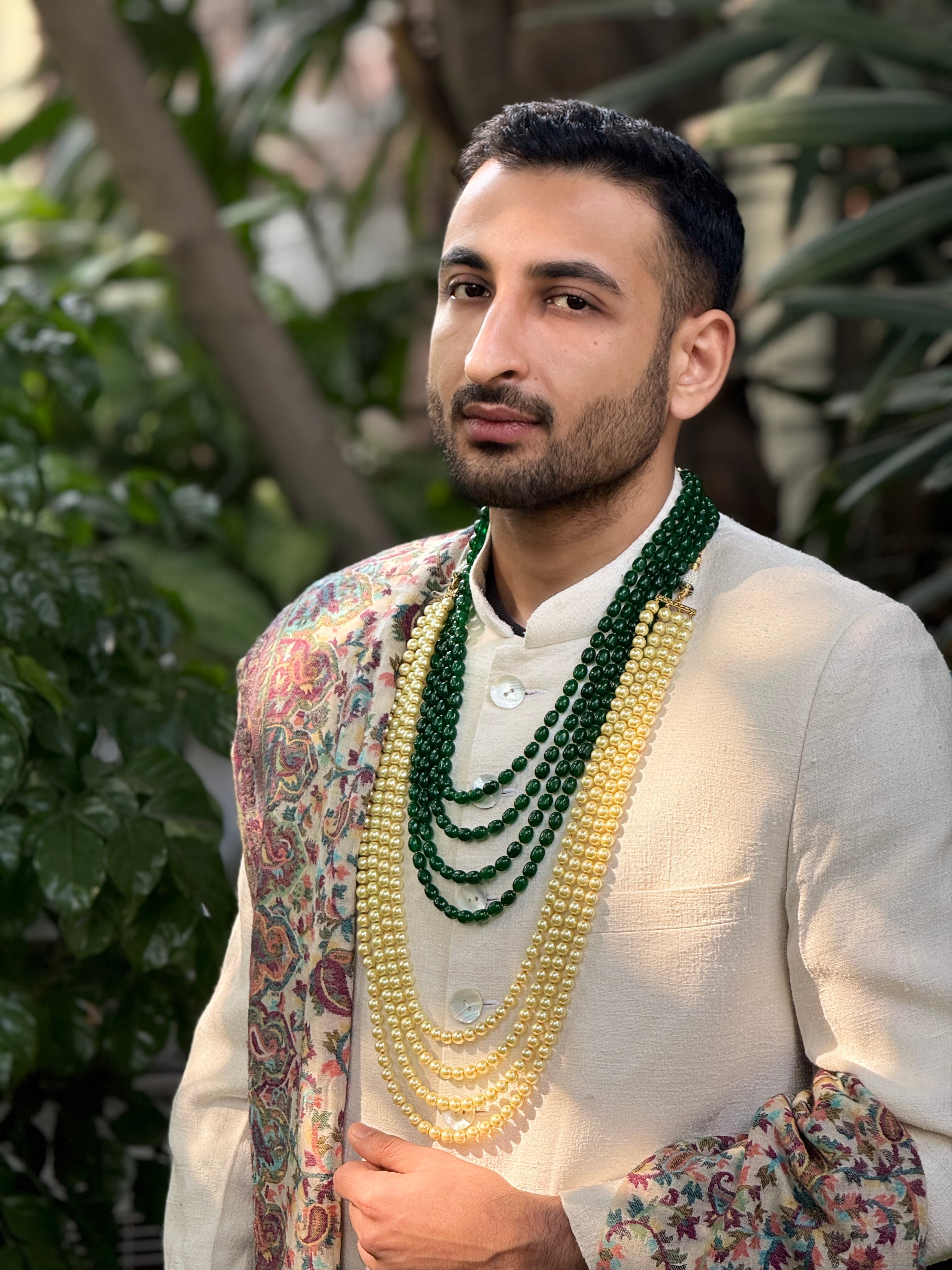 Layered Pearls Groom Mala