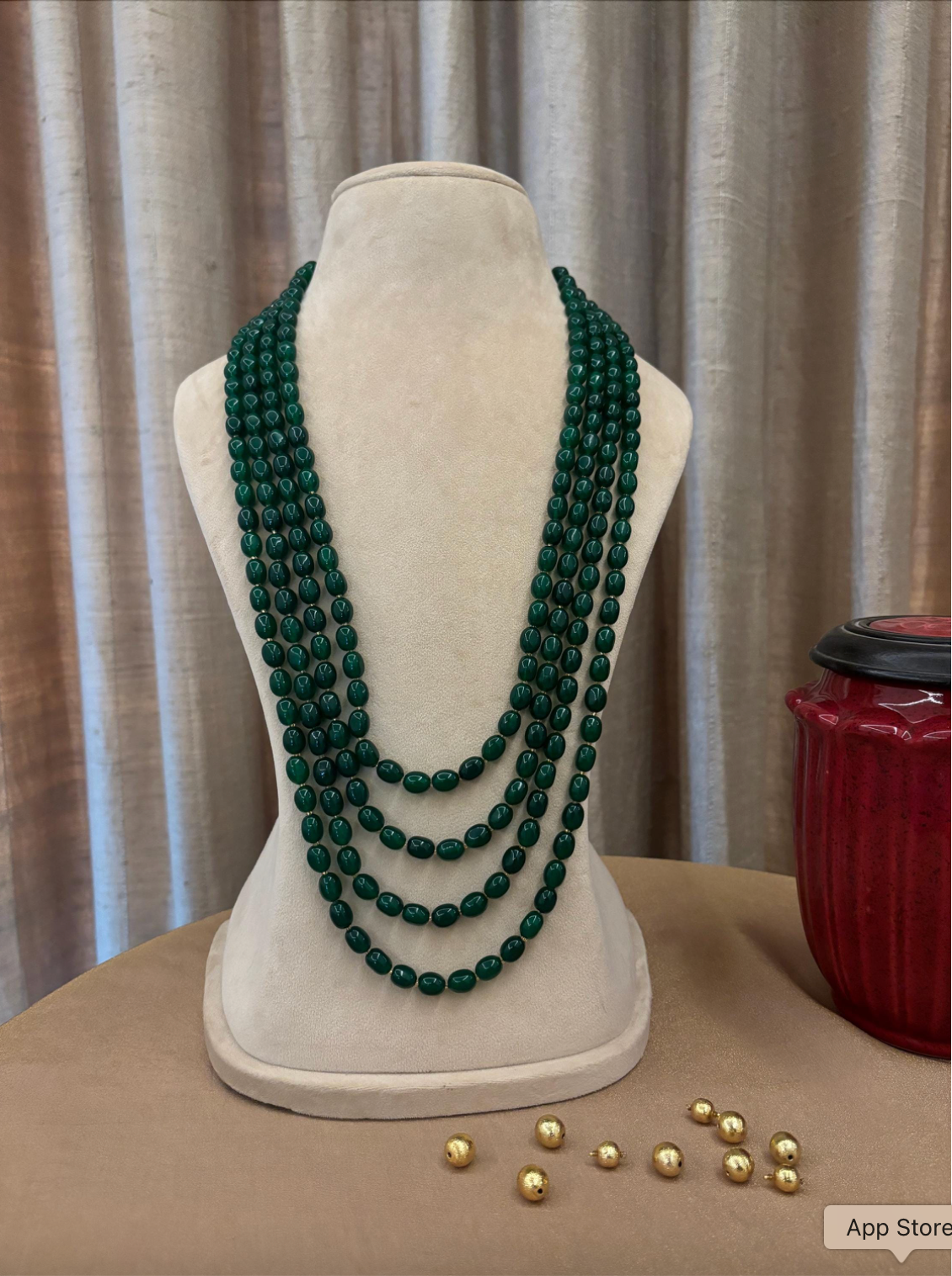 Layered Green Groom Mala