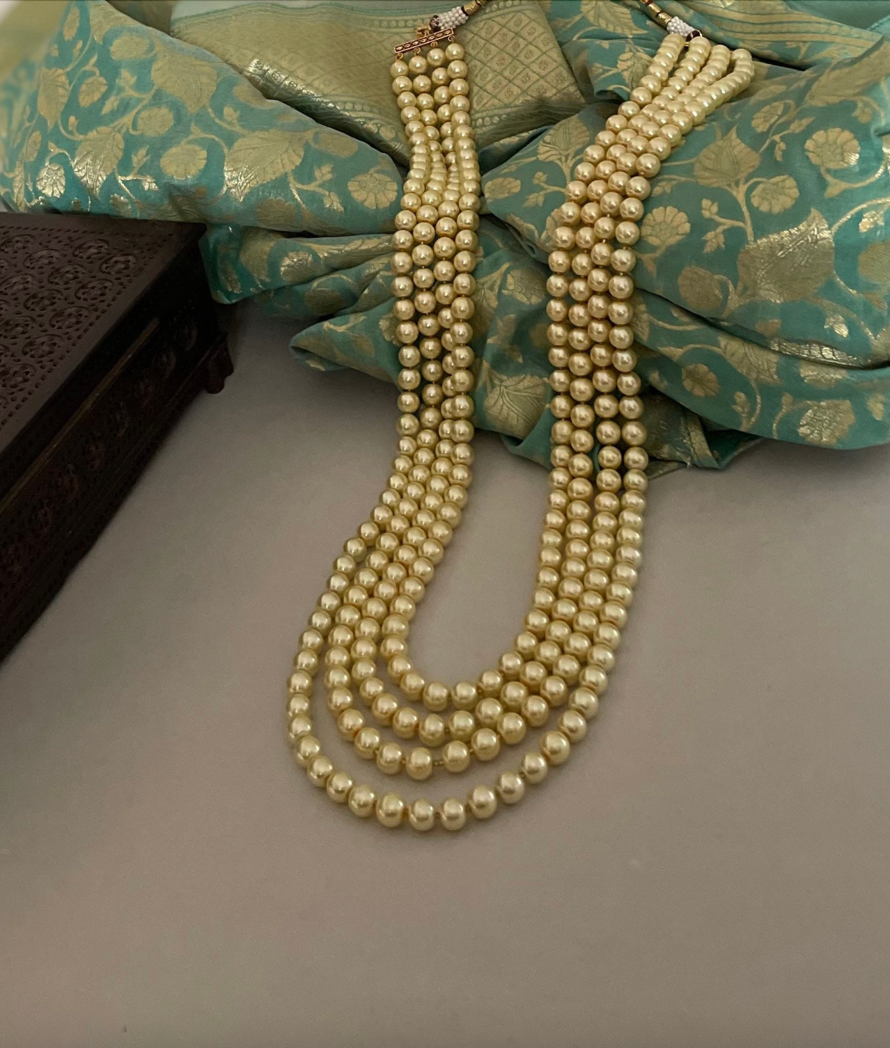 Layered Pearls Groom Mala