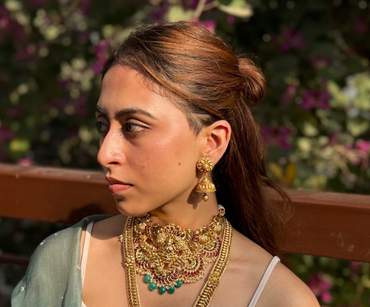 Red and Green Temple Jewelry Set