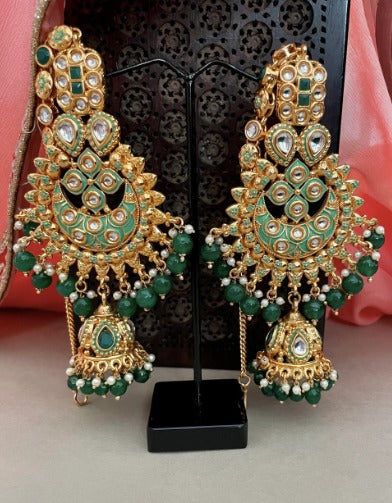 Green Kundan Full Bridal Set