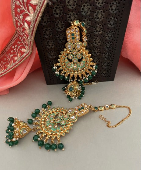 Green Kundan Full Bridal Set