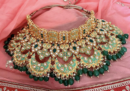 Green Kundan Full Bridal Set