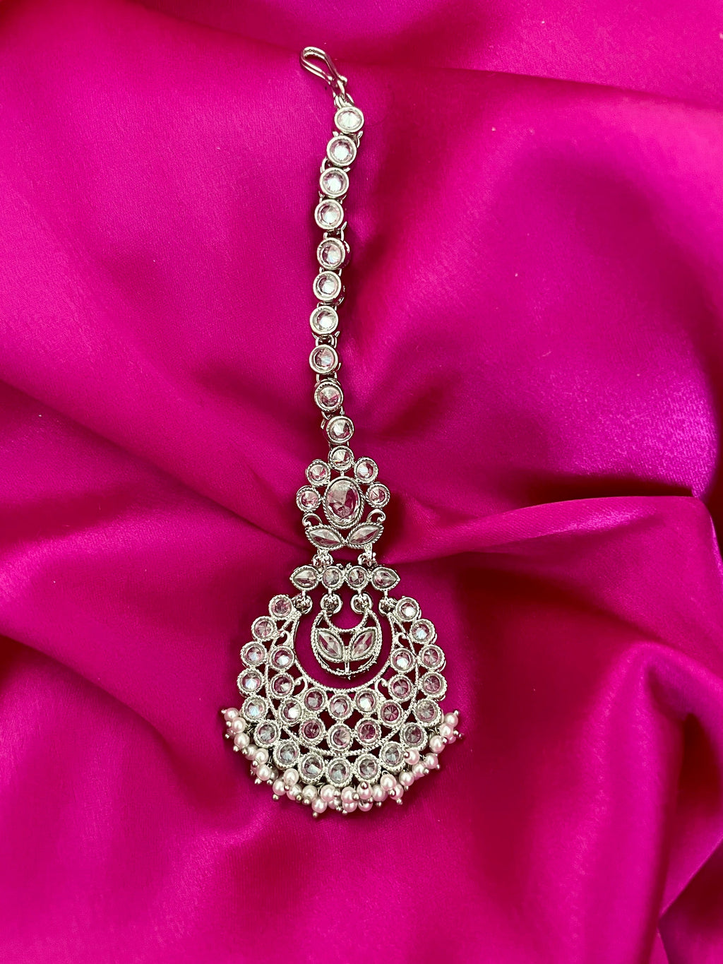 Silver Polki Tika
