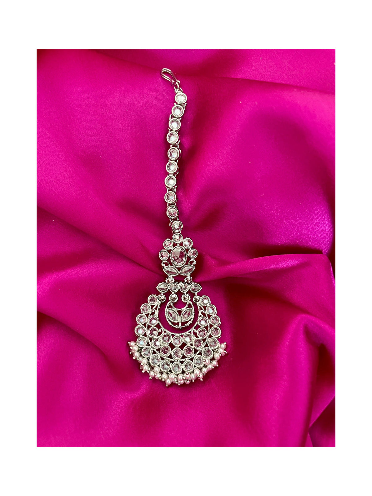 Silver Polki Tika