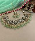 Green Kundan Bridal Necklace Set