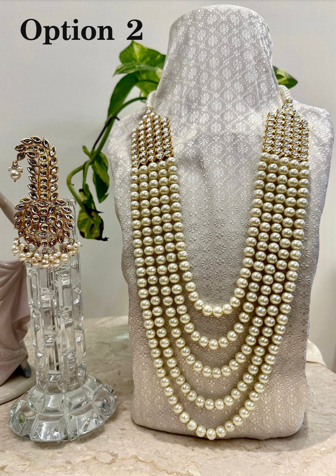 Kundan Groom Mala and Kalgi Set