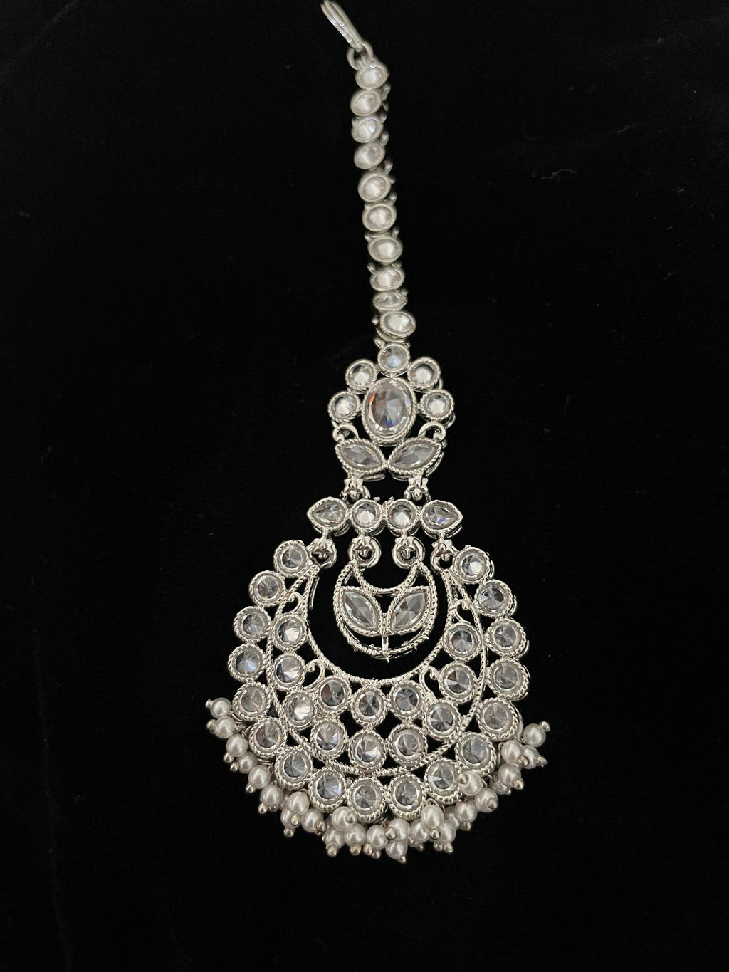 Silver Polki Tika