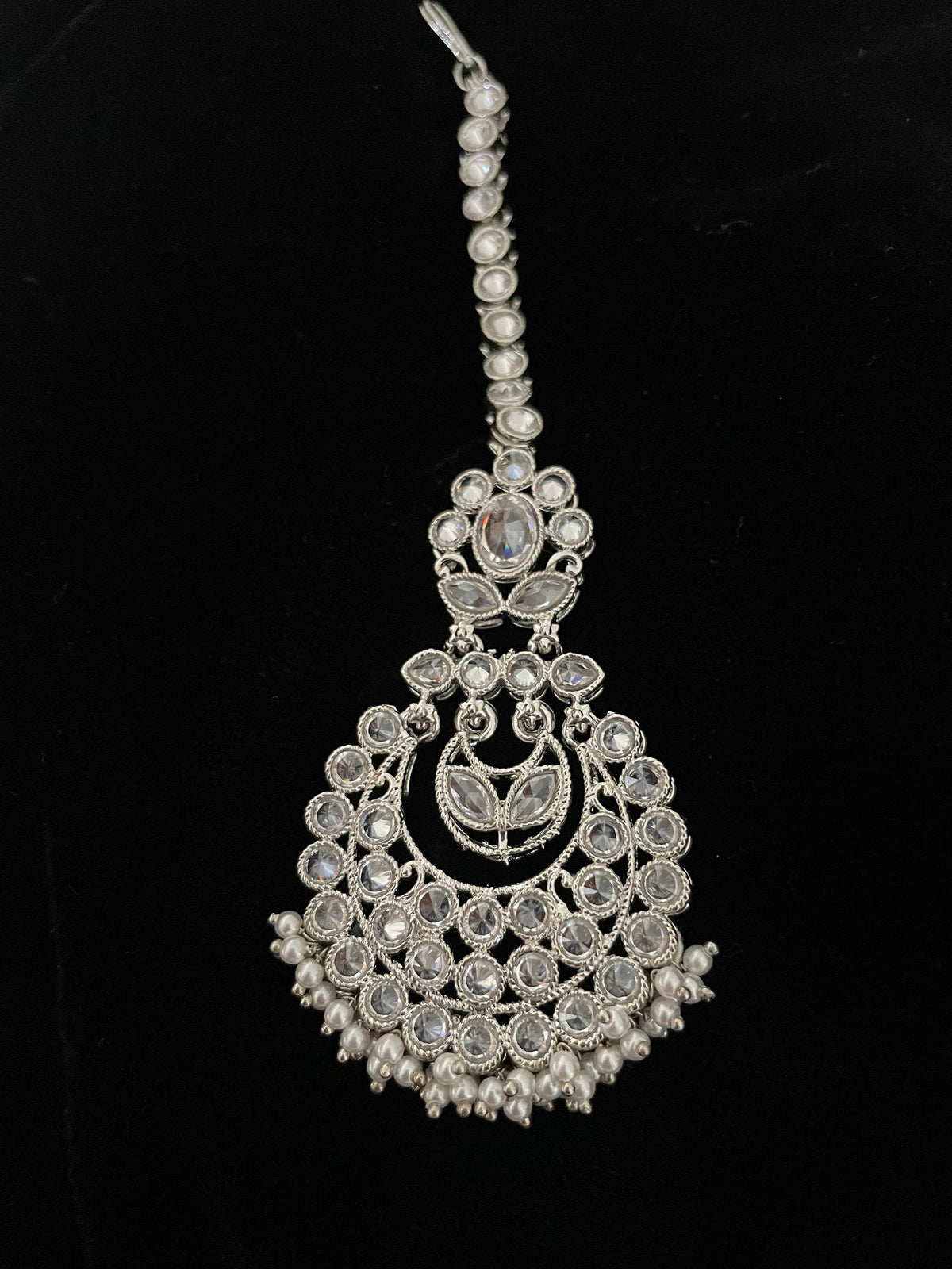 Silver Polki Tika
