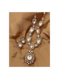 Mossanite Polki Necklace Set