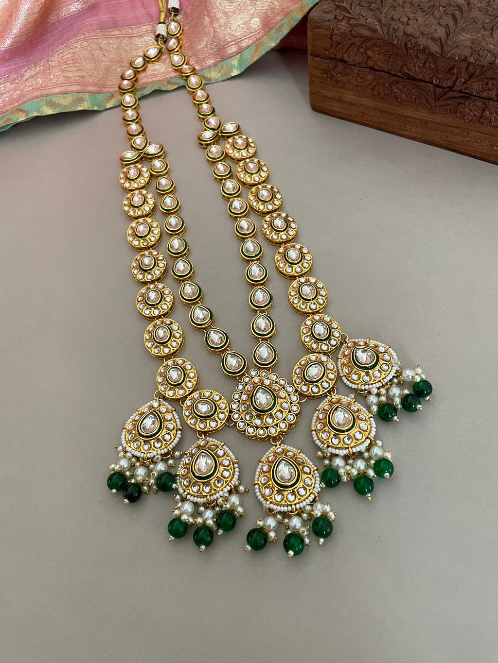 Green Kundan Bridal Necklace Set