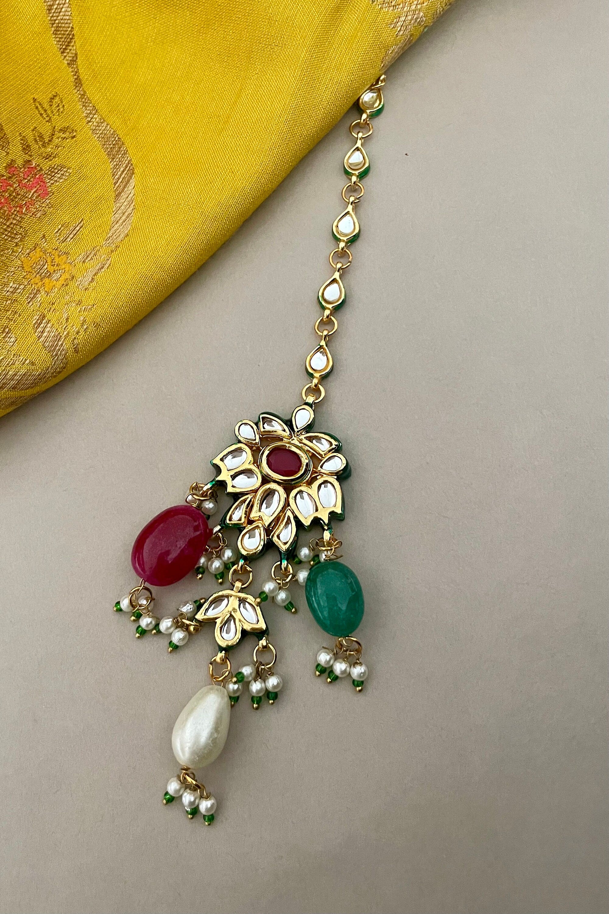 Navratan Kundan Necklace Set