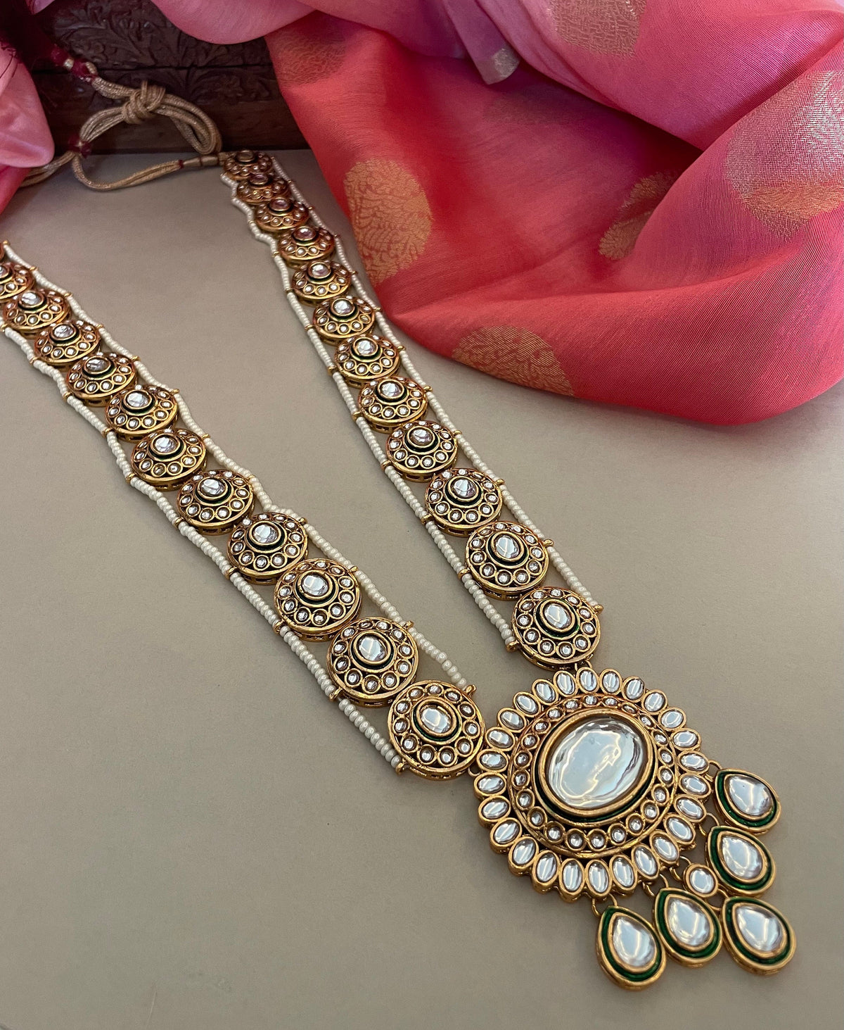 Green Kundan Bridal Necklace Set