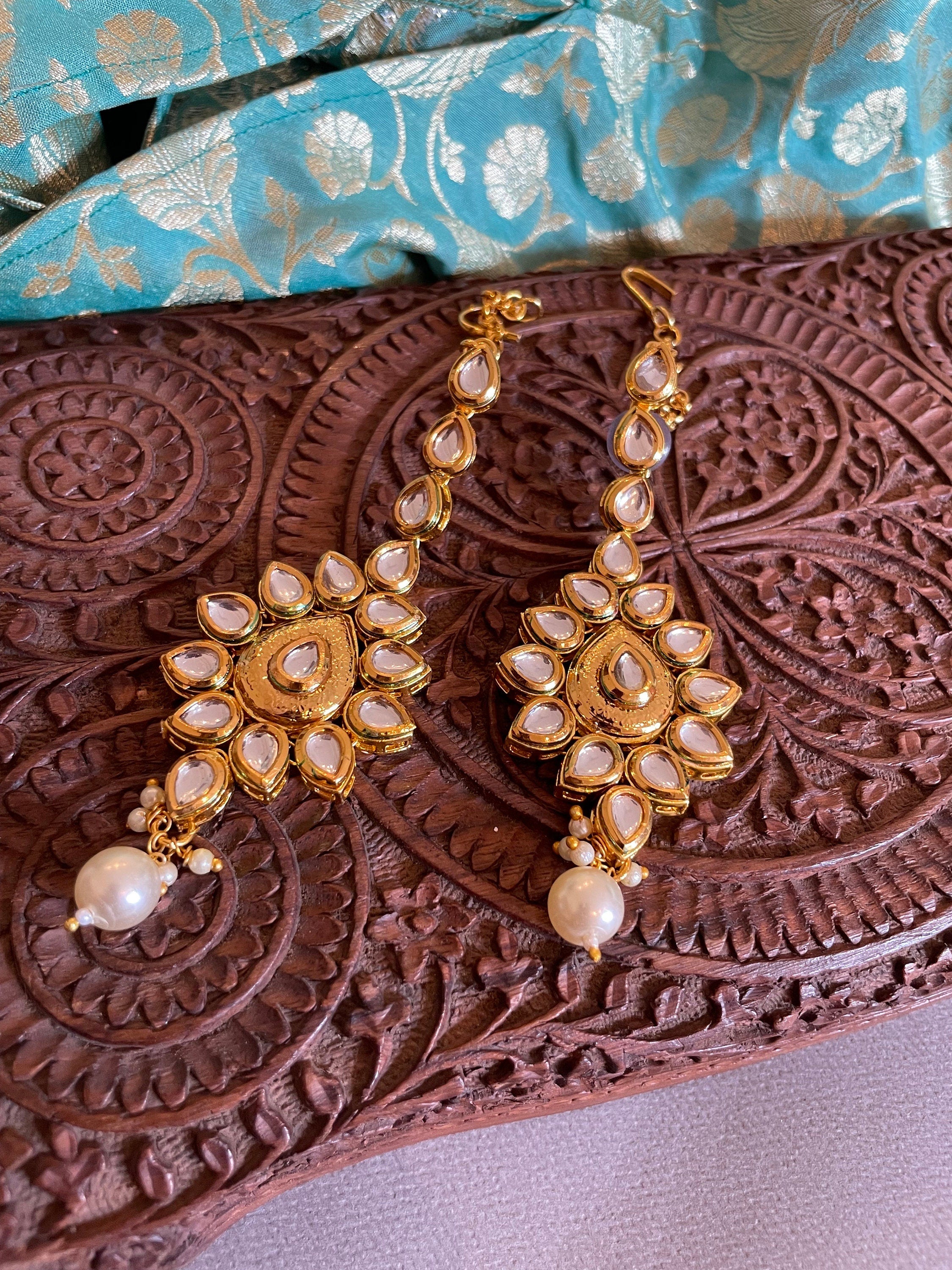 Gold Kundan Bridal Necklace Set