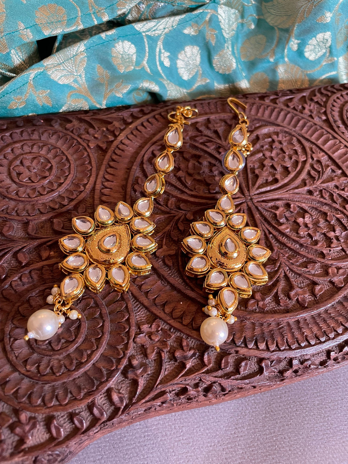 Gold Kundan Bridal Necklace Set